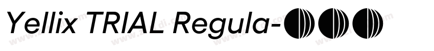 Yellix TRIAL Regula字体转换